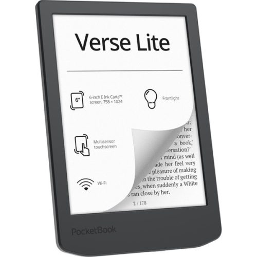 POCKETBOOK e-Reader - PB619 VERSE LITE Midnight (6" E-Ink Carta, Cpu:1GHz, 512MB, 8GB, 1000mAh, wifi, USB-C)