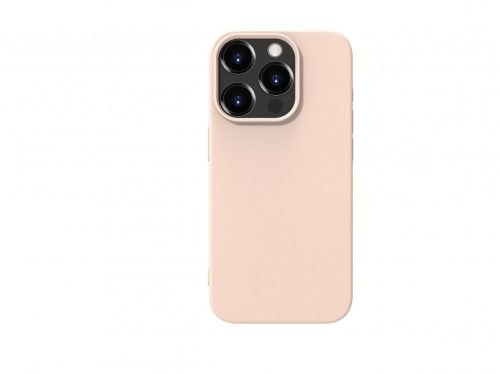 Premium szilikon tok, iPhone 15 Pro, Puder