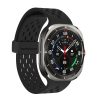 Galaxy Watch Ultra lyukacsos mágneses szil. óraszíj,24mm,Feket