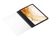 Samsung Tab S8 Plusz note view cover, Fekete