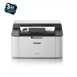   BROTHER Lézernyomtató HL-1110E, A4, mono, 20 lap/perc, USB, manuál duplex, 2400x600dpi, 1MB, szürke