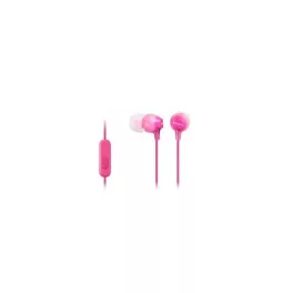   SONY MDREX15APPI.CE7, 18-22000 Hz, 16 ohm, 3.5 mm Jack, 1,2 m Vezetékes szilikonos Fülhallgató mikrofonnal, Rózsaszín