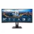PHILIPS Ívelt VA monitor 34" 346B1C, 3440x1440, 21:9, 300cd/m2, 4ms, USB-C/USB-B/4xUSB/HDCP/LAN/DP/HDMI, hangsz.