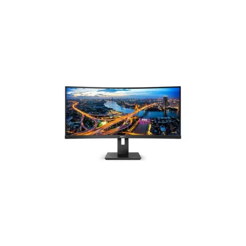 PHILIPS Ívelt VA monitor 34" 345B1C, 3440x1440, 21:9, 300 cd/m2, 5ms, HDMI/DisplayPort/USB-C/4xUSB, LAN, hangszóró