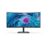 PHILIPS Ívelt VA monitor 34" 346E2CUAE, 3440x1440, 21:9, 350cd/m2, 1ms, 100Hz, USB-C/4xUSB/DisplayPort/HDMI, hangszóró