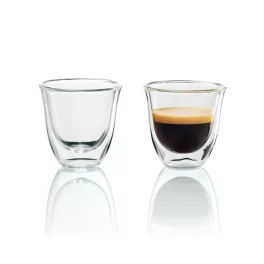   DELONGHI DLSC310 eszpresszó pohárszett, 2 db, duplafalu, hőálló, 300°C