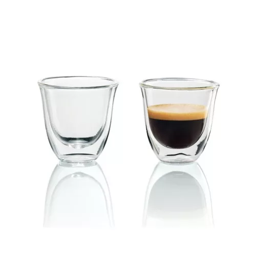 DELONGHI DLSC310 eszpresszó pohárszett, 2 db, duplafalu, hőálló, 300°C