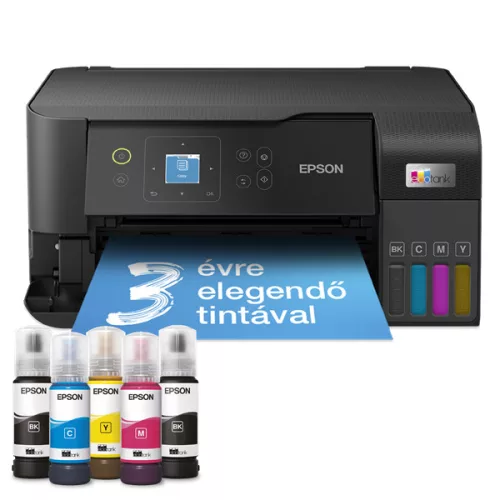 EPSON Tintasugaras nyomtató - EcoTank L3560 (A4, MFP, színes, 4800x1200 DPI, 33 lap/perc, USB/Wifi)
