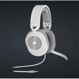   CORSAIR Vezetékes Headset, HS55 Gaming, Ultrakönnyű, Jack dugós, fehér
