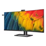 PHILIPS Ívelt monitor 40" 40B1U6903CH, 5120x2160, 21:9, 300 cd/m2, 4ms, HDMIx2/DP/Thunderbolt/USBx5/USB-C/LAN, hangszóró