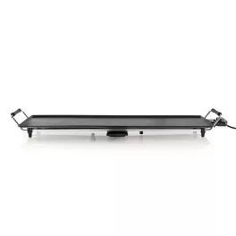   Nedis FCTE110EBK90 teppanyaki látvány grillsütő, 1800W, szabályozható hőmérséklet, csepptálca