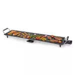 Nedis FCTE110EBK90 teppanyaki látvány grillsütő, 1800W, szabályozható hőmérséklet, csepptálca