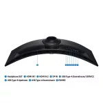 SAMSUNG Ívelt Gaming 144Hz VA monitor 49" G9 G91F, 5120x1440 DQHD, 32:9, 350cd/m2, 1ms, HDMI,DP/USB