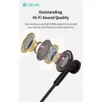 Devia Smart Series M2 Metal In-Ear sztereó fülhallgató - USB-C (Type-C), fekete