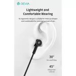Devia Smart Series M1 Metal In-Ear sztereó fülhallgató - USB-C (Type-C), ezüst