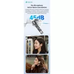 Devia TWS-Ultra1 ANC Bluetooth sztereó headset - fekete