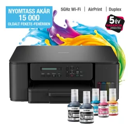   BROTHER Tintasugaras MFP NY/M/S DCP-T530W, A4, színes, 16 lap/perc, WiFi/USB, 6000x1200dpi, duplex, 128MB