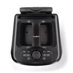 Nedis SPPT2480BK bluetooth hangszóró, hangfal, 2x 5.25" mélynyomó, 2 x 2" magassugárzó, 240W, 5 óra lejátszási idő, akku