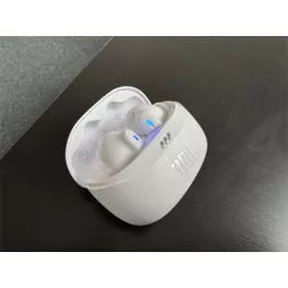   JBL Tune Beam 2 TWS Bluetooth fülfallgató mikrofonnal, USB-C, 100dB, In-Ear, 16 ohm, tölthető 2 óra, 65 mAh, fehér