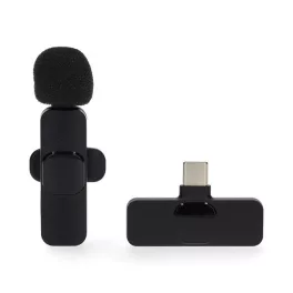   Nedis MICW110BK vezeték nélküli mikrofon, használható Notebook / Okostelefon / Tablet,  USB Type-C™