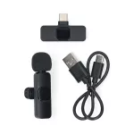 Nedis MICW110BK vezeték nélküli mikrofon, használható Notebook / Okostelefon / Tablet,  USB Type-C™