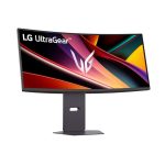 LG ívelt gaming monitor 34" 34G600A-B, 3440x1440, 21:9, 300cd/m2, 5ms, HDMIx2/Displayport, 160Hz