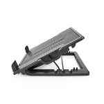 Nedis NBCR200BK notebook hűtő, 14 - 18", 2 X 140mm ventilátor, LED, 1200 rpm