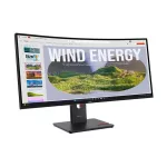 LENOVO Monitor - ThinkVision T34WD-40, 34" WQHD 3440x1440 VA, 21:9, 3000:1, 300cd/m2, 4ms, USB A-C, DP, HDMI, RJ45