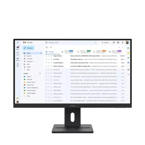 LENOVO Monitor - ThinkVision E27-40; 27" FHD 1920x1080 IPS, 16:9, 4ms, 100Hz, 1500:1, 3000cd/m2, HDMI, DP, VGA