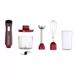 RUSSELL HOBBS DESIRE 27140-56/RH 3 in 1 kézi botmixer, piros, többfunkciós (botmixer–aprító–habverő)