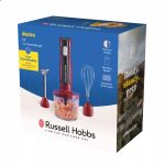 RUSSEL HOBBS DESIRE 27140-56/RH 3 in 1 kézi botmixer, piros, többfunkciós (botmixer–aprító–habverő)