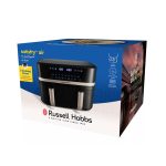 RUSSEL HOBBS SatisFry 27680-56/RH dupla kosaras 9 L Airfryer, fekete/pezsgő