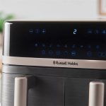 RUSSEL HOBBS SatisFry 27680-56/RH dupla kosaras 9 L Airfryer, fekete/pezsgő