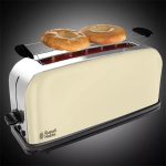 RUSSELL HOBBS 21395-56/RH Colours Plus+ krém hosszúszeletes 2-szeletes kenyérpirító, 1 betöltőnyílás