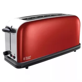   RUSSELL HOBBS 21391-56/RH 2 szeletes, 1 hosszú betöltőnyílású kenyérpirító, piros