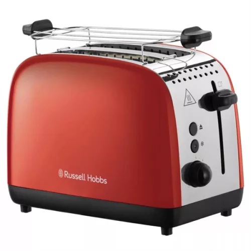 RUSSELL HOBBS Colours Plus 26554-56/RH 2 szeletes kenyérpirító, piros