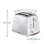 RUSSEL HOBBS Groove 26391-56/RH 2S kenyérpirító, 2 szeletes, fehér