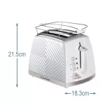 RUSSELL HOBBS Groove 26391-56/RH 2S kenyérpirító, 2 szeletes, fehér