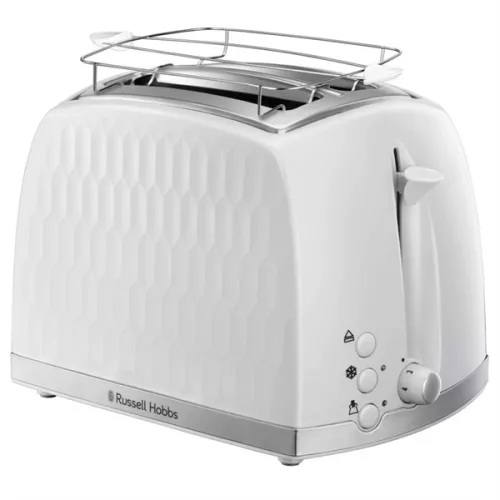RUSSELL HOBBS HONEYCOMB 26060-56/RH 2 szeletes kenyérpirító, 1500W, fehér