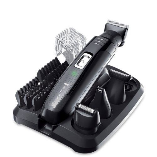 REMINGTON PG6130 titán bevonatú arcszőrzet igazító, 40 perc akkus üzem, 5 fésű (1,5–12 mm), mosható