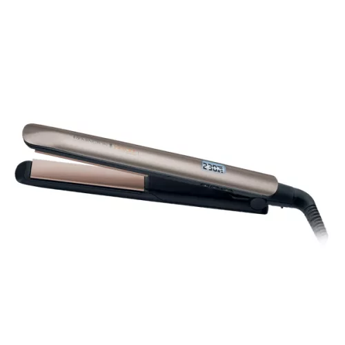 REMINGTON S8540 Keratin Protect hajsimító, keratin+mandulaolajos kerámia, 9 hőfok 150–230°C, 15 mp, Turbo