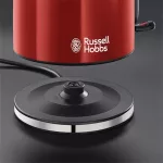 RUSSELL HOBBS COLOURS PLUS 20412-70/RH piros elektromos vízforraló, 360° alap, rejtett fűtőelem