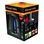 RUSSELL HOBBS Textures Plus+ 22591-70/RH fekete elektromos vízforraló