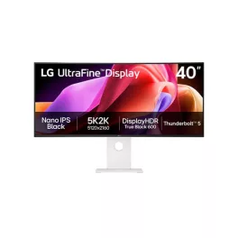   LG Ívelt 120Hz IPS monitor 39.7" 40U990A-W, 5120x2160, 21:9, 450cd/m2, 5ms, 2xHDMI/DisplayPort/4xUSB, áll.mag.