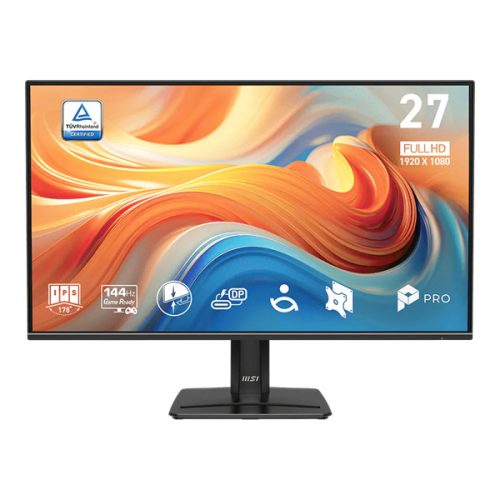 MSI Monitor Business PRO MP272 E14C 27" FHD 1920x1080, IPS 16:9 144Hz, 1ms, 1000:1, HDMI, Black