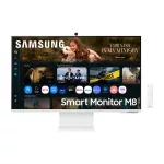 SAMSUNG M8 M80F Vision AI Smart 4K monitor 32", 3840x2160, 16:9, 400cd/m2, 4 ms, HDMI/2xUSB/1xUSB-C, hangszóró, Fehér