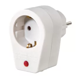   HAMA 223323, FIP HÁLÓZATI TÚLFESZÜLTSÉG VÉDŐ ADAPTER, FEHÉR