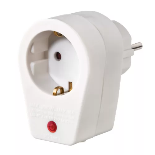 HAMA 223323, FIP HÁLÓZATI TÚLFESZÜLTSÉG VÉDŐ ADAPTER, FEHÉR