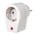 HAMA 223323, FIP HÁLÓZATI TÚLFESZÜLTSÉG VÉDŐ ADAPTER, FEHÉR