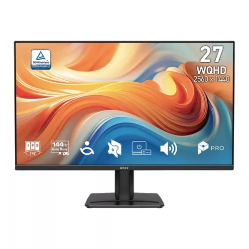 MSI Monitor Business PRO MP275Q E14 27" QHD 2560x1440, IPS 16:9 100Hz, 1 ms, 2x HDMI, DP,  Black
